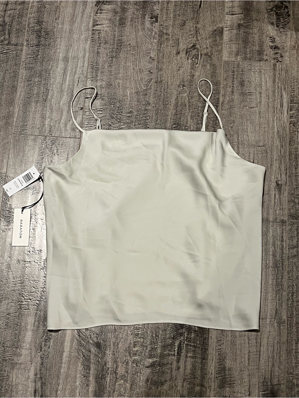 Aritzia matte pearl Satin Cowl Neck Camisole with Thin Straps